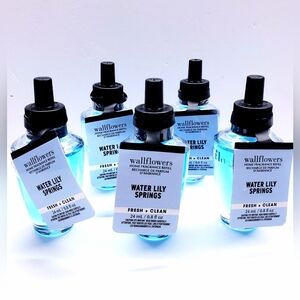Bath & Body Works WATER LILY SPRING Wallflowers Fragrance Refill, 0.8 Oz (5 Pcs)